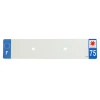 TOP PLAQ Műanyag csík üres PVC rendszámtáblához (autó méret 520x110) – 75-ös megye – Európa (darabra értendő) TOP PLAQ  Vázak, idomok, kiegészítők Rendszámtábla tartók