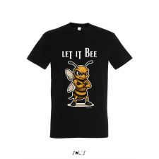 TOP Póló (méhecske mintával Let it Bee) kereknyakú TOP, white, XL munkaruha