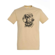 TOP Póló (tacskó mintával) kereknyakú (100%pamut 190gr/m2) TOP, sand, 2XL munkaruha