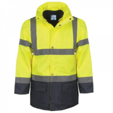 TOP Télikabát multifunkcionális (100%poliészter) TOP MULTI FLUO-Y, fluo sárga, 4XL láthatósági ruházat