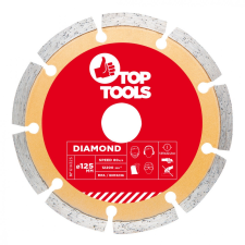 Top Tools gyémánt vágókorong 125mm szegmentált csiszolókorong és vágókorong
