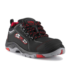 TOP Védőfélcipő S3 SRC orrmerevítővel TOP BROOKLYN LOW, fekete/piros, 43