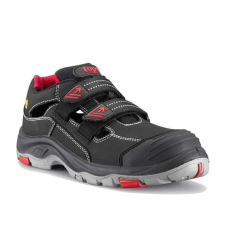 TOP Védőszandál S1P ESD SRC PU/gumi talppal TOP BROOKLYN SANDAL, fekete/piros, 38