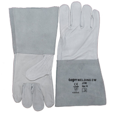  TOP WELDING CW hegesztőkesztyű, 15 cm bivalybőr mandzsetta, szürke