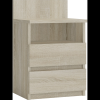 Topeshop Proda Viana M1 Éjjeliszekrény - Polccal, 2 Fiókkal, 59 cm x 40 cm, Sonoma (M1 SONOMA MAT)