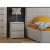 Topeshop Proda Viana M2 Éjjeliszekrény - Magasfényű Fehér (M2 BIEL POŁYSK FRONT)