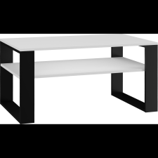 Topeshop WM-Meble Plano Dohányzóasztal - Fehér/Fekete (MODERN1P B/CZ) bútor