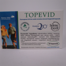 Topevid pycnogenol, q10 és szelén tartalmú tabletta 30 db vitamin és táplálékkiegészítő