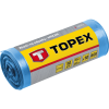 Topex 23B258 Szemeteszsák 120L, Kék, Nagyon Erős, Méretek:70X110Cm, Vastagság: 40 Mic, Ldpe Fólia, 10db (23B258)