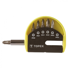 Topex bit készlet 7r.tartó mágnes. barkácsgép tartozék