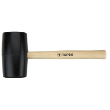 Topex Gumikalapács 72mm/900g, keményfa nyél kőműves és burkoló szerszám