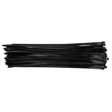 Topex KÁBELKÖTEGELŐ, gyorskötöző, 7,6mm x 500mm, fekete, 75db barkácsolás, csiszolás, rögzítés