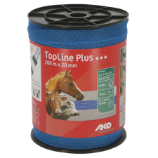  TopLine Plus szalag 200 m, 20 mm, kék haszonállat felszerelés