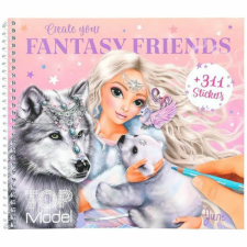 Topmodell Fantasy Friends kreatív tervező matricákkal - 18x1,2x20,2 cm gyermek- és ifjúsági könyv