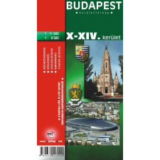 Topopress Budapest X.-XIV. kerület térkép Topopress 1:11 000 1:8500 térkép