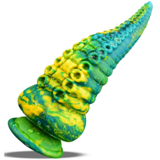 Toppedmonster Sealik csápos dildó 20 x 8cm Sárga-zöld műpénisz, dildó
