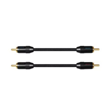 Topping RCA Összekötő Fekete 10cm MG-TPPNG-TCR2-10 kábel és adapter