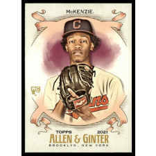 Topps 2021-2022 Topps Allen & Ginter #283 Triston McKenzie RC gyűjthető kártya