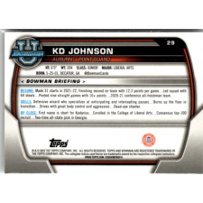 Topps 2022-23 Bowman Chrome University #29 KD Johnson gyűjthető kártya
