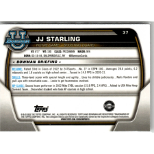 Topps 2022-23 Bowman Chrome University #37 JJ Starling gyűjthető kártya