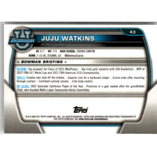 Topps 2022-23 Bowman Chrome University #43 JuJu Watkins gyűjthető kártya