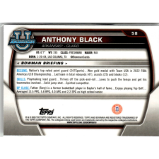 Topps 2022-23 Bowman Chrome University #58 Anthony Black gyűjthető kártya