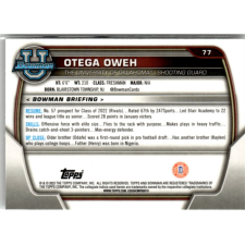 Topps 2022-23 Bowman Chrome University #77 Otega Oweh gyűjthető kártya