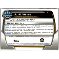Topps 2022-23 Bowman Chrome University Prospect Autographs #37 JJ Starling gyűjthető kártya