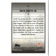 Topps 2022-23 Bowman Chrome University Skyscraping #S-2 Nick Smith Jr. gyűjthető kártya