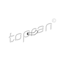TOPRAN Hűtőcső TOPRAN 205 709 vízhűtő