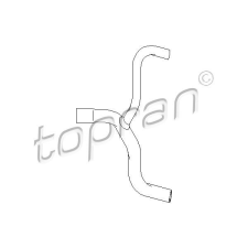 TOPRAN Hűtőcső TOPRAN 301 435 vízhűtő