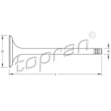 TOPRAN Szívószelep TOPRAN 205 574 kormányvezérlő és kiegészítői