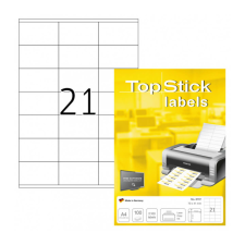 TopStick 70*41 mm TopStick A4 íves etikett címke, fehér színű (100 ív/doboz) etikett