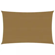  Tópszínű HDPE napvitorla 160 g/m² 3 x 5 m kerti bútor