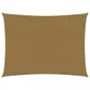  Tópszínű HDPE napvitorla 160 g/m² 4 x 5 m