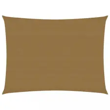  Tópszínű HDPE napvitorla 160 g/m² 4 x 5 m kerti bútor