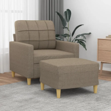  Tópszínű szövet kanapéfotel lábtartóval 60 cm bútor