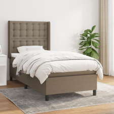  tópszínű szövet rugós ágy matraccal 100 x 200 cm ágy és ágykellék
