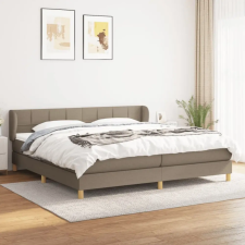  tópszínű szövet rugós ágy matraccal 200 x 200 cm ágy és ágykellék