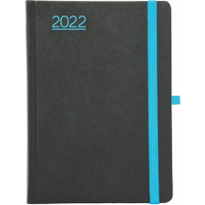 TOPTIMER Naptár, tervező, a5, heti, toptimer, "nero", fekete-kék határidőnapló