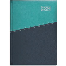 TOPTIMER Naptár, tervező, B5, heti, TOPTIMER "Duplex", türkiz-kék határidőnapló