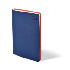 TOPTIMER Naptár, tervező, B6, heti, TOPTIMER "Madeira", kék-narancs határidőnapló