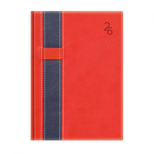 TOPTIMER Vario Naptár tervező A5 napi 2026 piros-kék határidőnapló