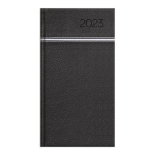 TOPTIMER Zsebnaptár, álló elrendezésű, TOPTIMER, "Young", fekete-fehér naptár, kalendárium