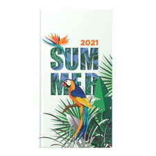 TOPTIMER Zsebnaptár TOPTIMER Joy J035 heti álló fehér lapos Summer 2021. naptár, kalendárium