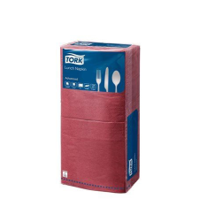 Tork Advanced szalvéta 1/4 hajtogatott, 2 rétegű 33x33cm bordó (477213) higiéniai papíráru