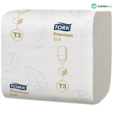 Tork toalettpapír T3, hajtogatott Premium soft, 2r., fehér, 252lap/csg, 30csg/# higiéniai papíráru