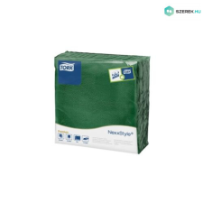 Tork Tork szalvéta Nexxstyle Range Premium 38X39cm, 2 rétegű, SÖTÉTZÖLD, 50 lap/csg, 18csg/karton asztalterítő és szalvéta