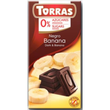  Torras Banános Gluténmentes Étcsokoládé Édesítőszerrel 75g csokoládé és édesség