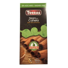Torras gluténmentes étcsokoládé fahéj cukor nélkül 125 g csokoládé és édesség